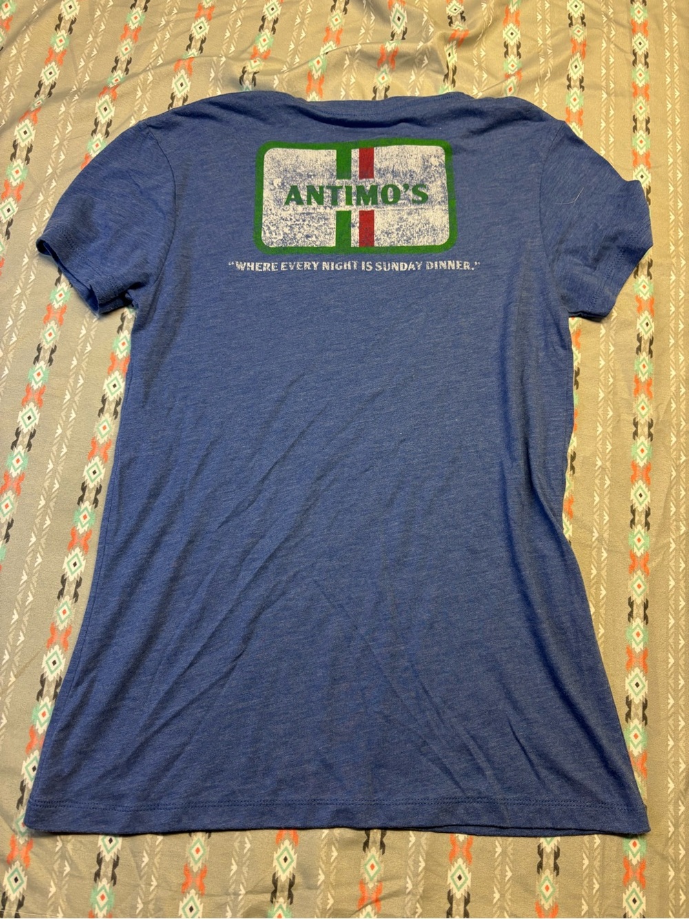 🍄Antimo's Hopewell Women's Short-Sleeve Tee in Heather Blue - Picture 3 of 3
